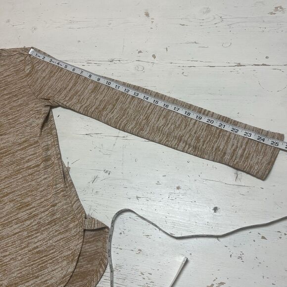 Banana Republic Long Sleeve Jersey T-Shirt S Luxespun Pullover Top Stretch Tan - Picture 9 of 11